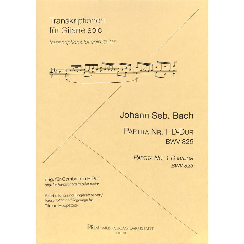 Titelbild für PRIM 98001 - PARTITA NR 1 D-DUR BWV 825 (ORI