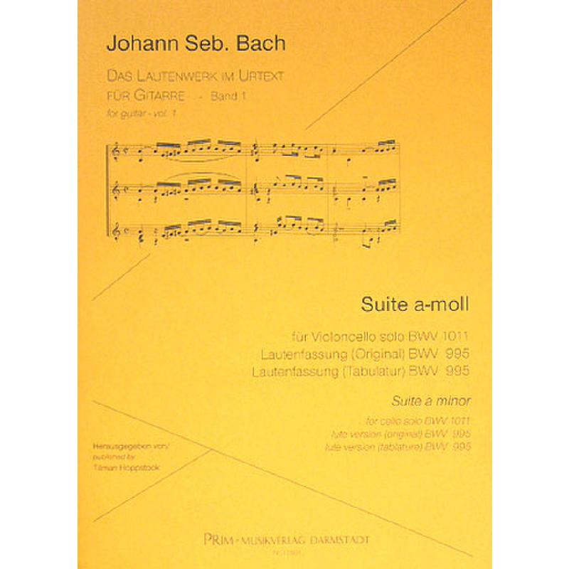 Titelbild für PRIM 17501 - SUITE A-MOLL BWV 995/1011