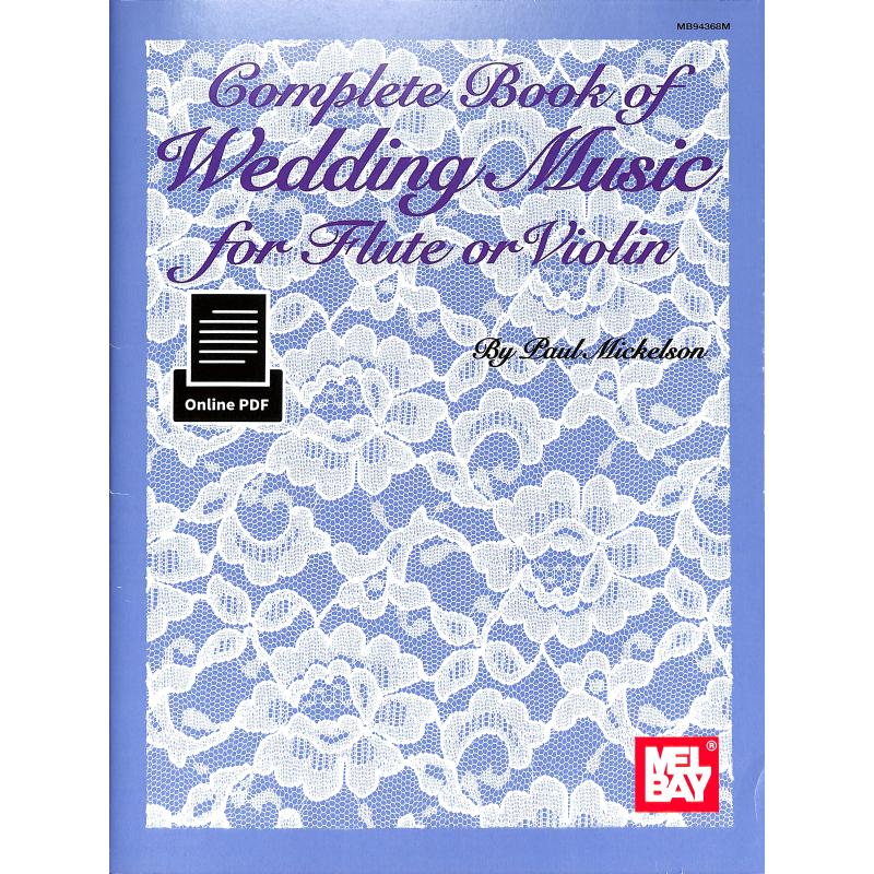 Titelbild für MLB 94368M - Complete book of wedding music