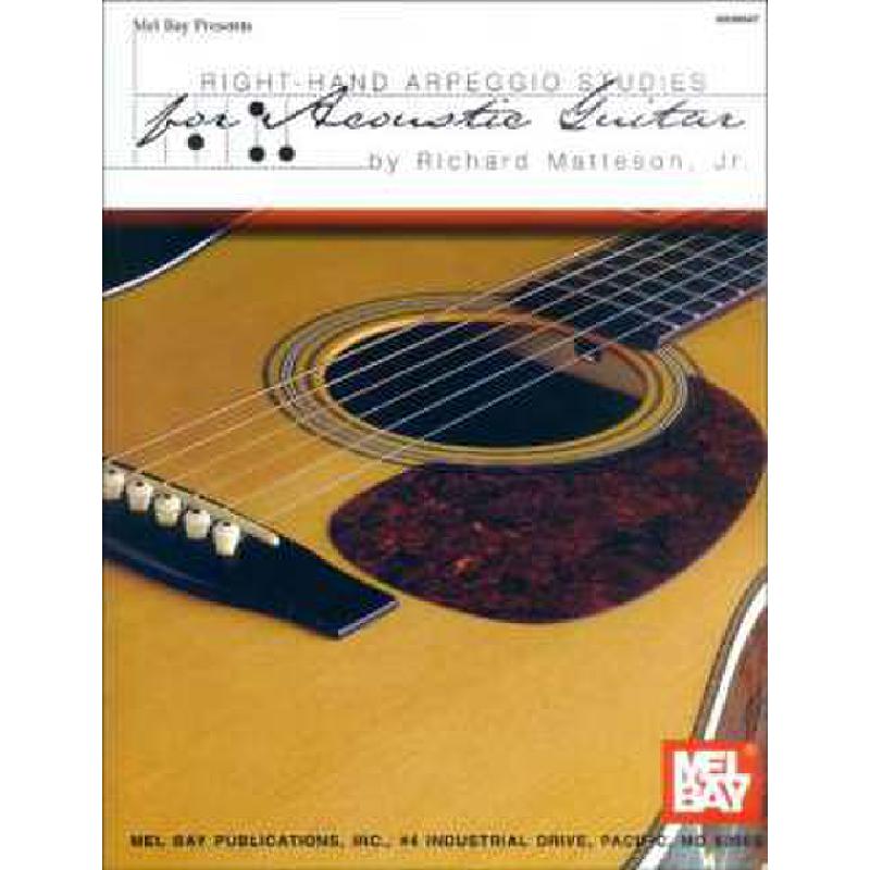 Titelbild für MB 98547 - RIGHT HAND ARPEGGIO STUDIES FOR ACOUSTIC GUITAR