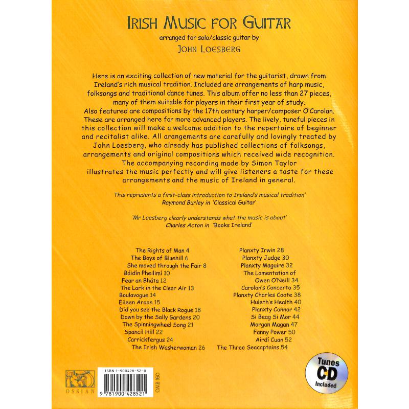 Notenbild für OMB 160 - IRISH MUSIC FOR GUITAR