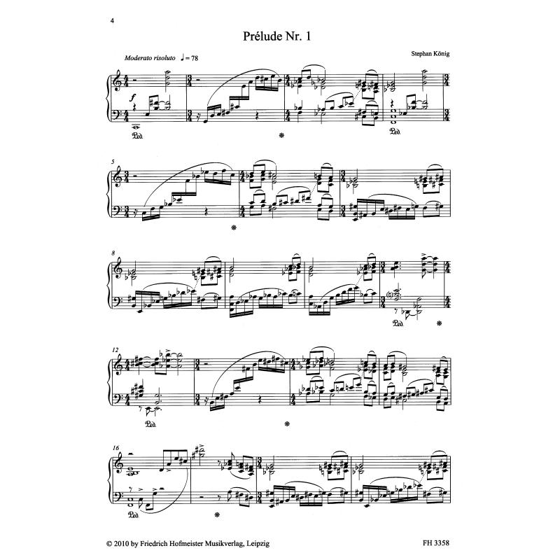 Notenbild für FH 3358 - 12 PRELUDES - JAZZINSPIRIERTE KLANGBILDER