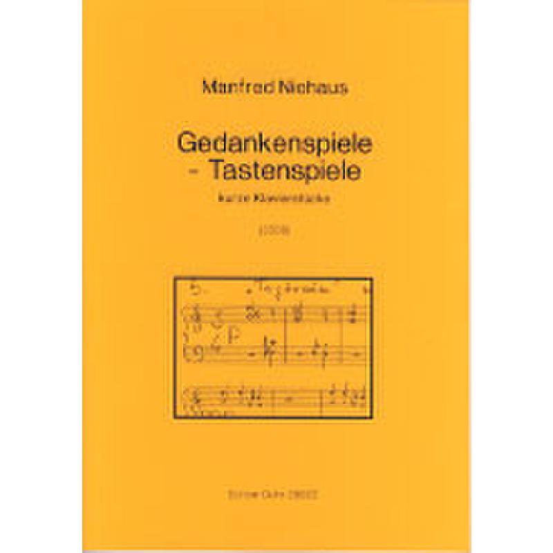 Titelbild für DOHR 28922 - GEDANKENSPIELE - TASTENSPIELE