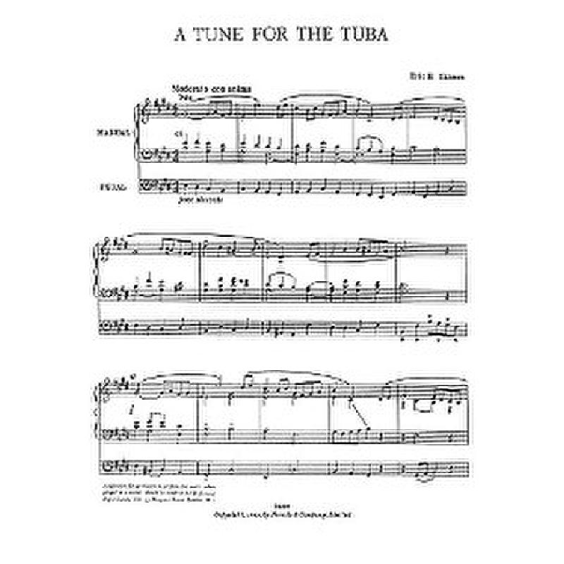 Titelbild für MSNOV 590198 - A TUNE FOR THE TUBA