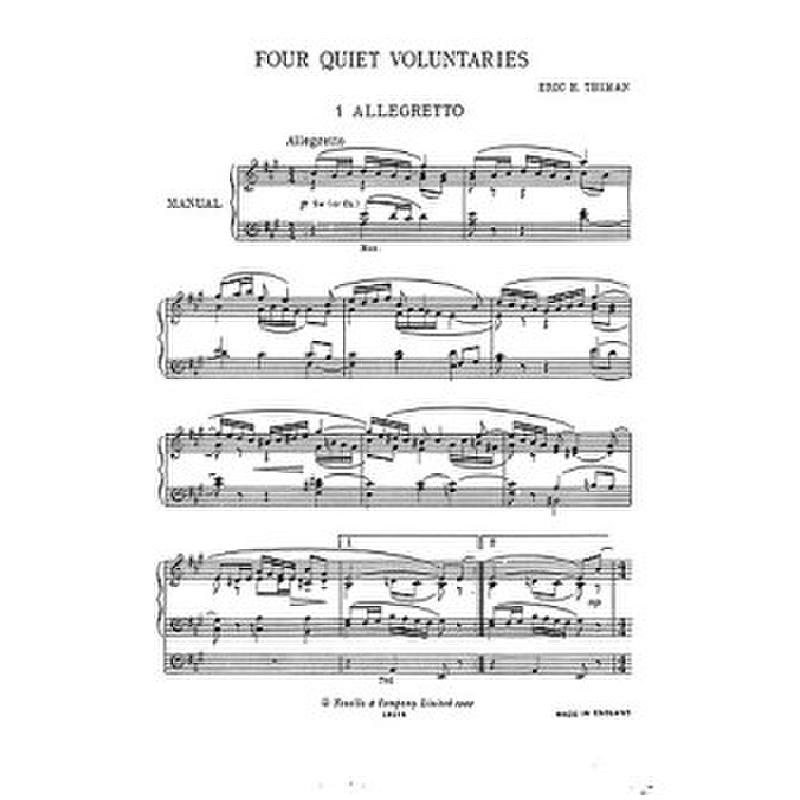 Titelbild für MSNOV 590328 - 4 QUIET VOLUNTARIES 1