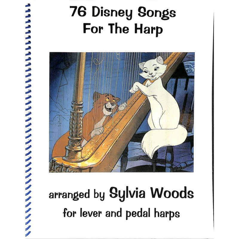 Titelbild für HL 720000 - 76 DISNEY SONGS FOR THE HARP