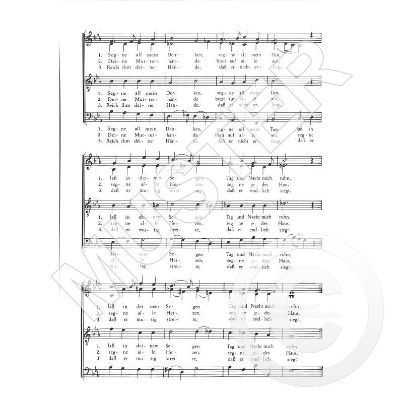 Notenbild für FEUCHT 205 - SEGNE DU MARIA