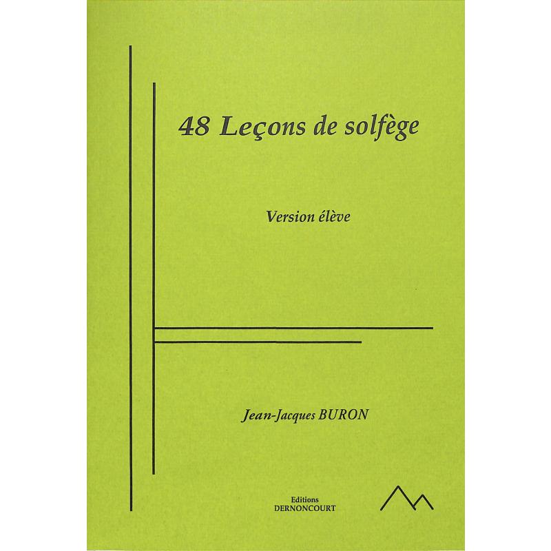 Titelbild für BUR 48 - 48 LECONS DE SOLFEGE SANS ACCOMPAGNEMENT