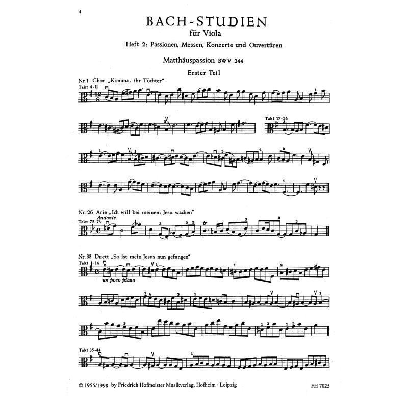 Notenbild für FH 7025 - ORCHESTERSTUDIEN 2