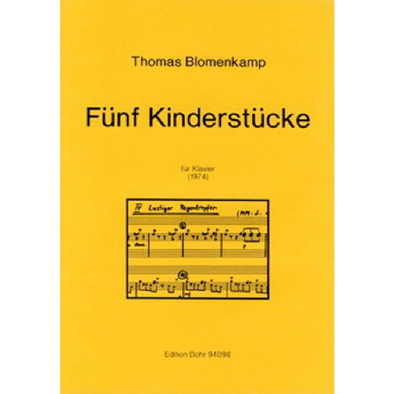 Titelbild für DOHR 94098 - 5 KINDERSTUECKE