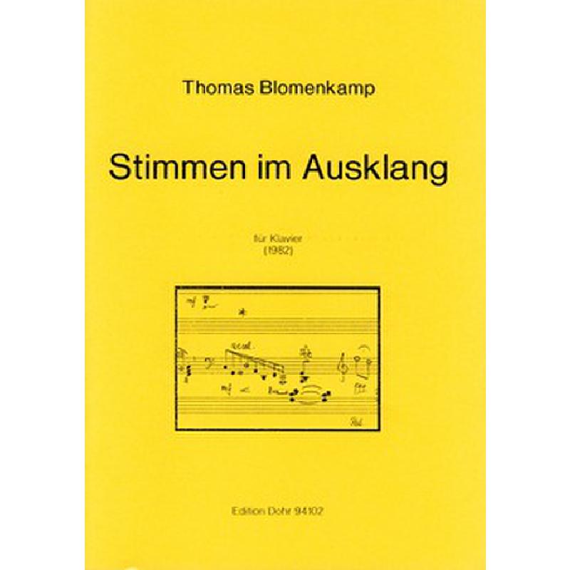 Titelbild für DOHR 94102 - STIMMEN IM AUSKLANG