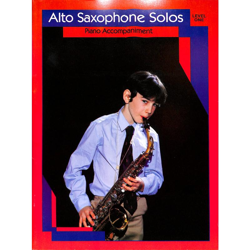 Titelbild für EL 03111 - ALTO SAXOPHONE SOLOS 1