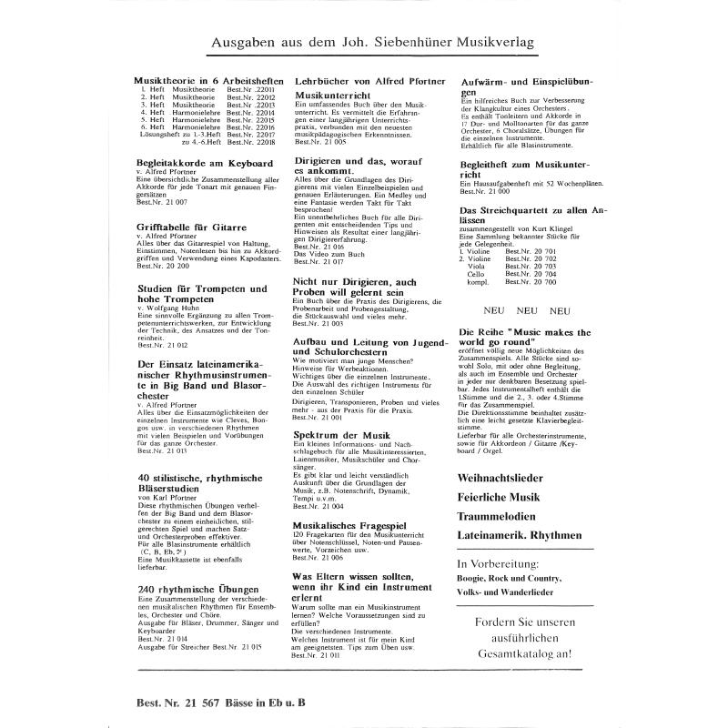 Notenbild für SIEB 21567 - LATEINAMERIKANISCHE RHYTHMEN FUER ALLE INSTRUMENTE
