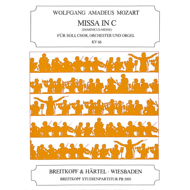Titelbild für EBPB 5095 - MISSA C-DUR KV 66 (DOMINICUSMESSE)