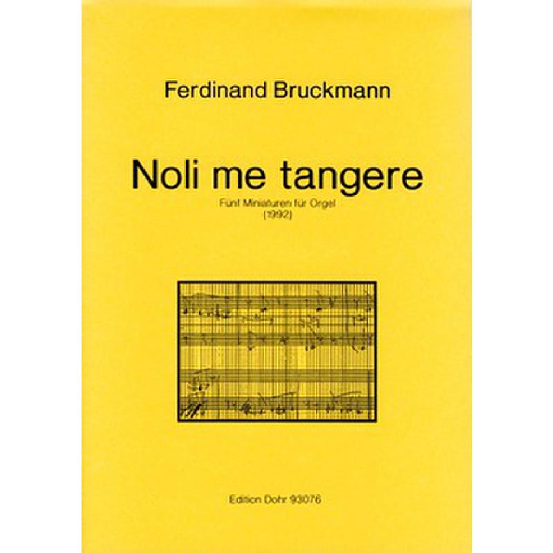 Titelbild für DOHR 93076 - NOLI ME TANGERE