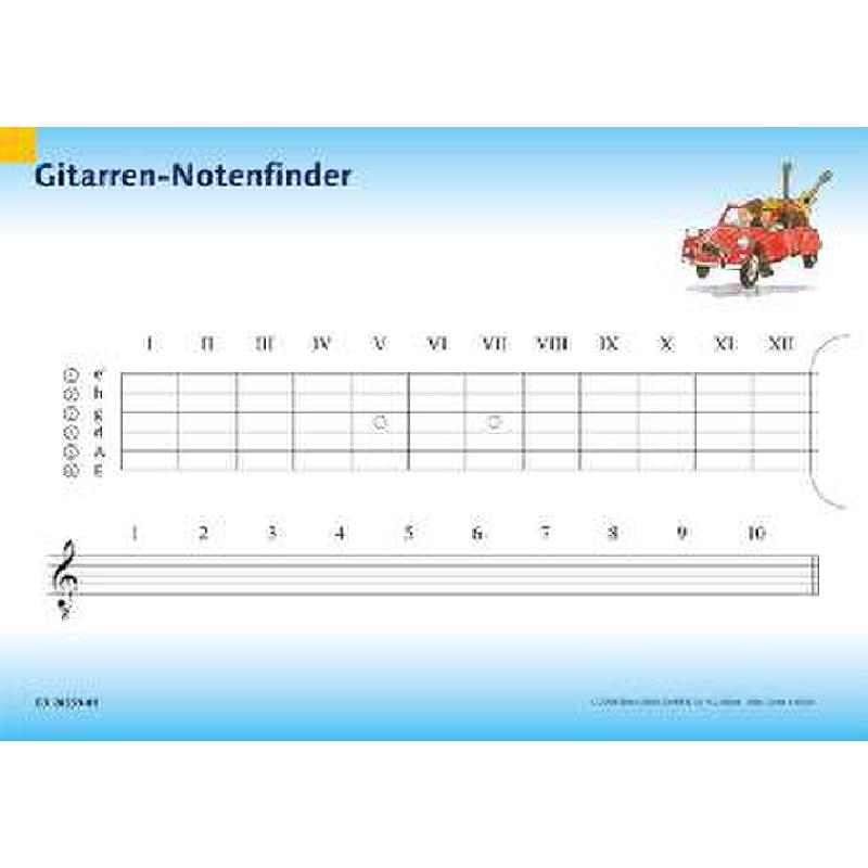 Titelbild für ED 20351-01 - GITARREN NOTENFINDER