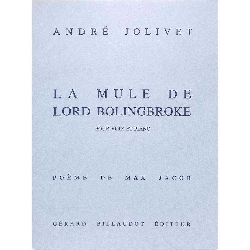 Titelbild für BILL 4978 - LA MULE DE LORD BOLINGBROKE