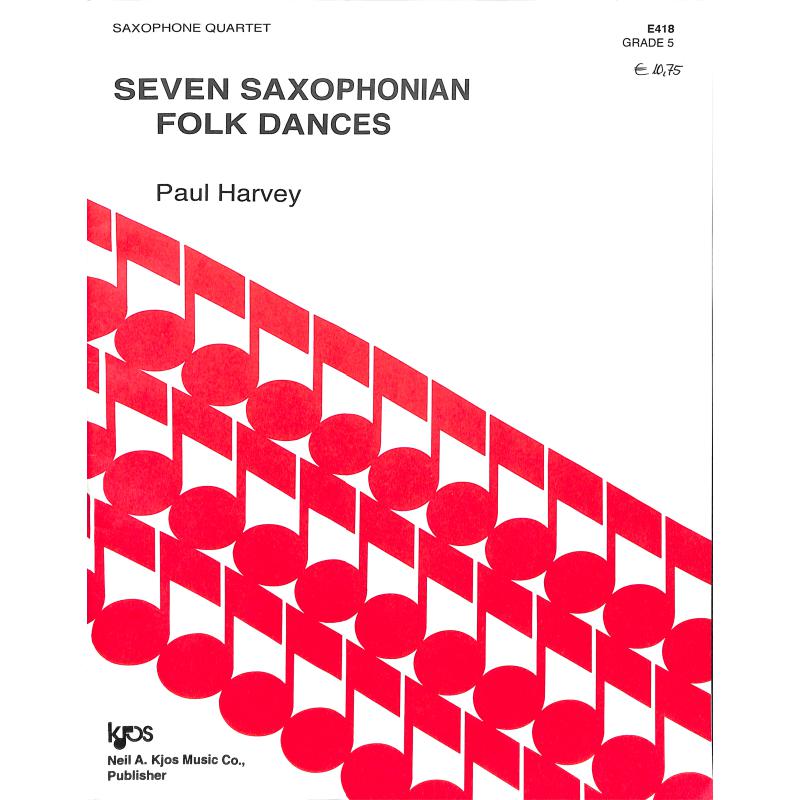 Titelbild für SIEB 26375 - 7 SAXOPHONIAN FOLK DANCES