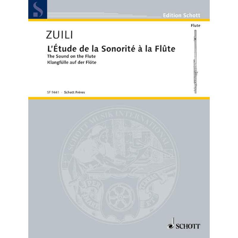 Titelbild für SF 9441 - L'ETUDE DE LA SONORITE A LA FLUTE