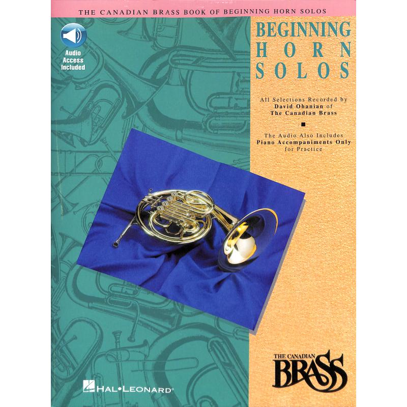 Titelbild für HL 841142 - BOOK OF BEGINNING HORN SOLOS