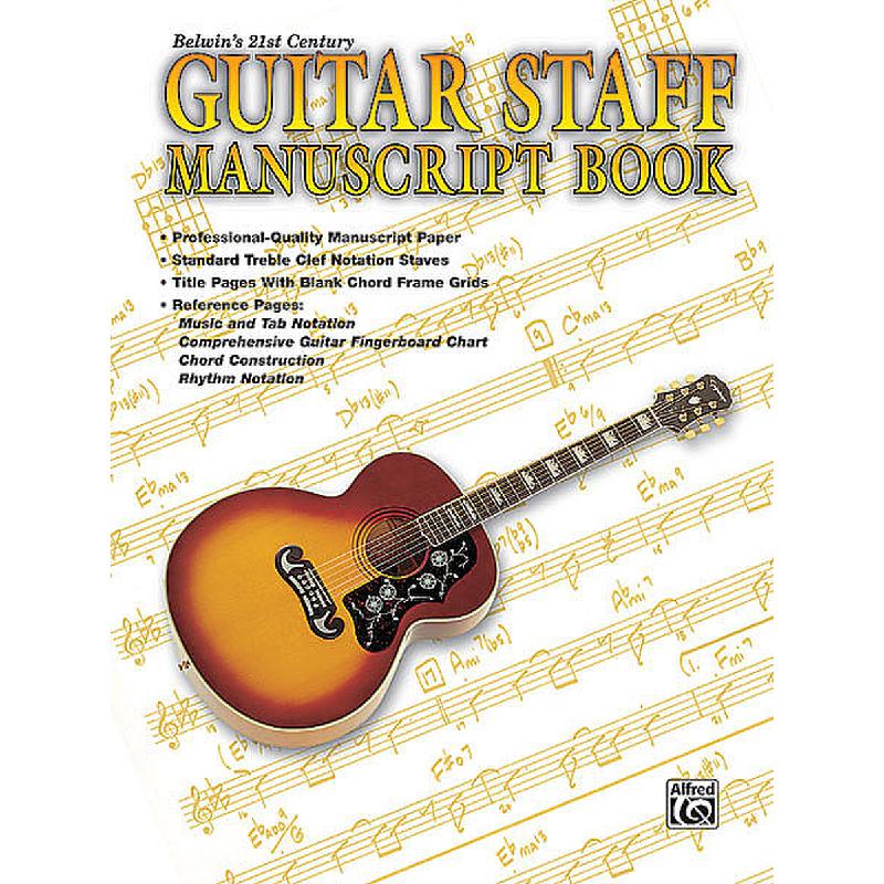 Titelbild für EL 09924 - NOTENHEFT GUITAR STAFF MANUSCRIPT BOOK