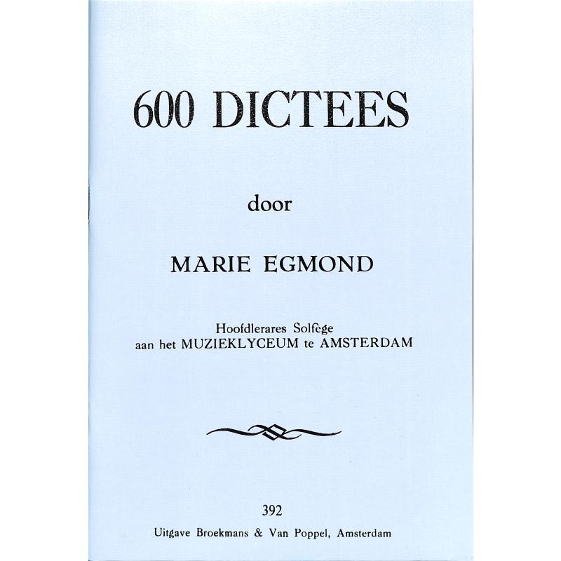 Titelbild für BVP 392 - 600 DICTEES