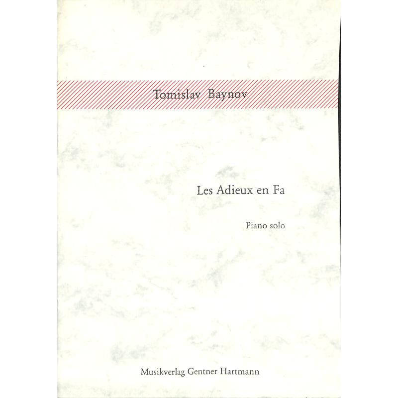 Titelbild für GENTNER 1213 - LES ADIEUX EN FA