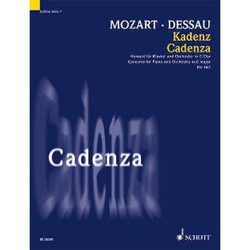 Titelbild für ED 20268 - KADENZ ZU KONZERT C-DUR KV 467
