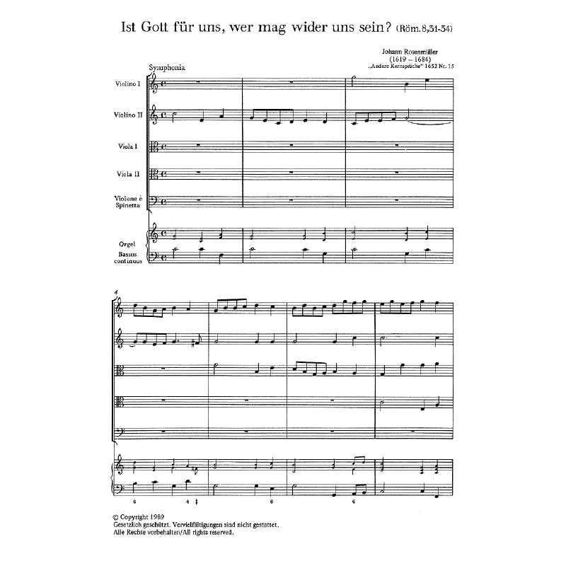 Titelbild für CARUS 5070-00 - IST GOTT FUER UNS