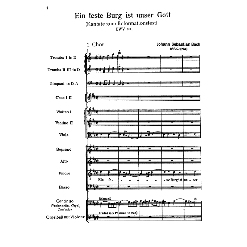 Notenbild für CARUS 10126-00 - EIN FESTE BURG