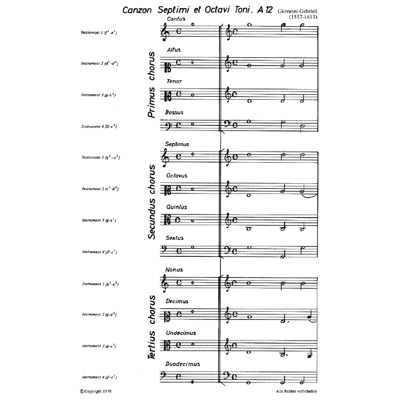 Titelbild für CARUS 16017-00 - CANZON SEPTIMI ET OCTAVI TONI