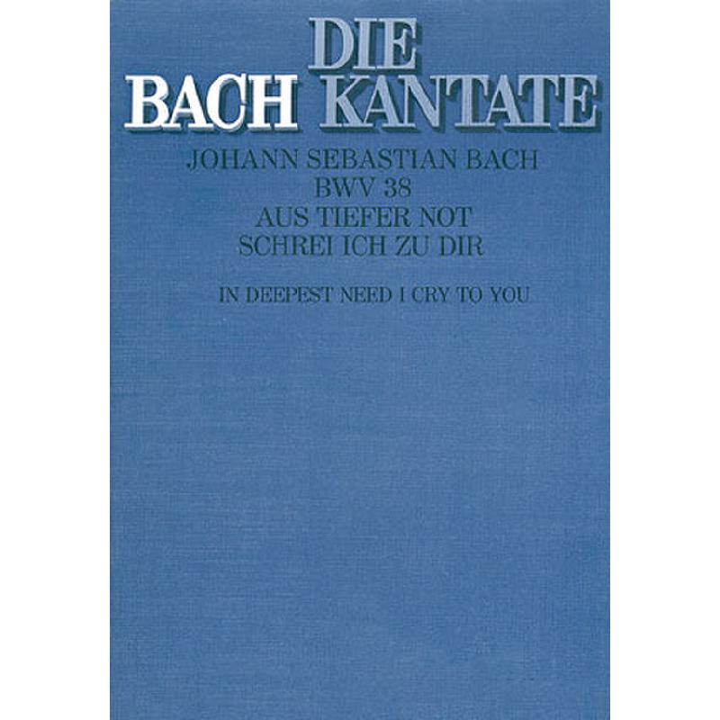 Titelbild für CARUS 31038-00 - KANTATE 38 AUS TIEFER NOT SCHREI ICH ZU DIR BWV 38