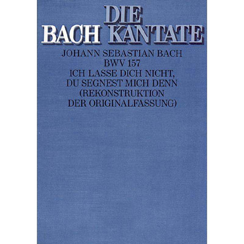 Titelbild für CARUS 31157-00 - KANTATE 157 ICH LASSE DICH NICHT BWV 157