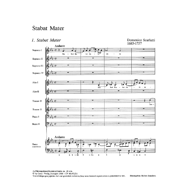 Notenbild für CARUS 40472-00 - STABAT MATER