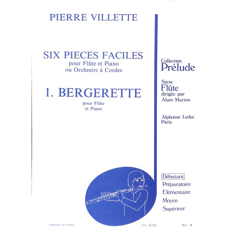 Titelbild für AL 26242 - BERGERETTE - 6 PIECES FACILES 1  SIX