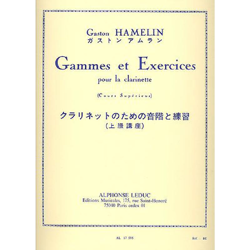 Titelbild für AL 17595 - GAMMES ET EXERCICES