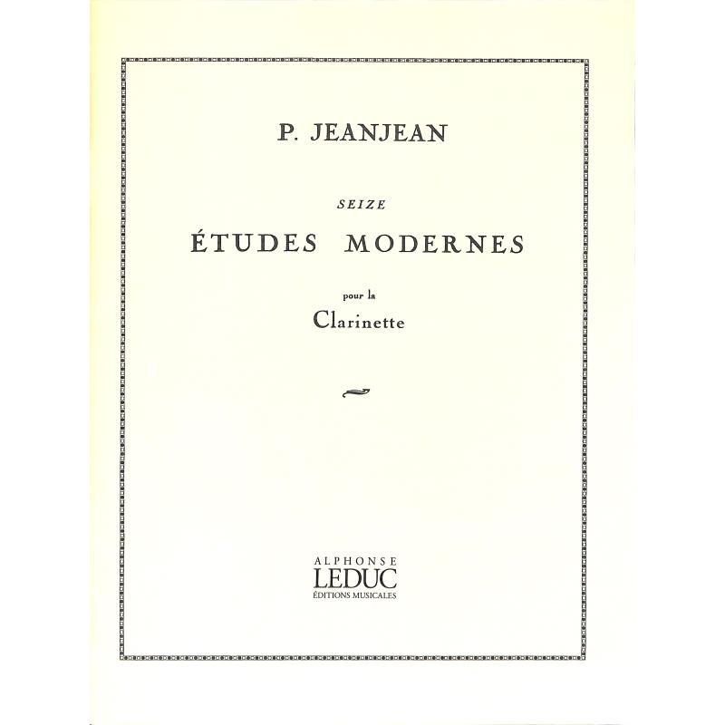 Titelbild für AL 20899 - 16 ETUDES MODERNES