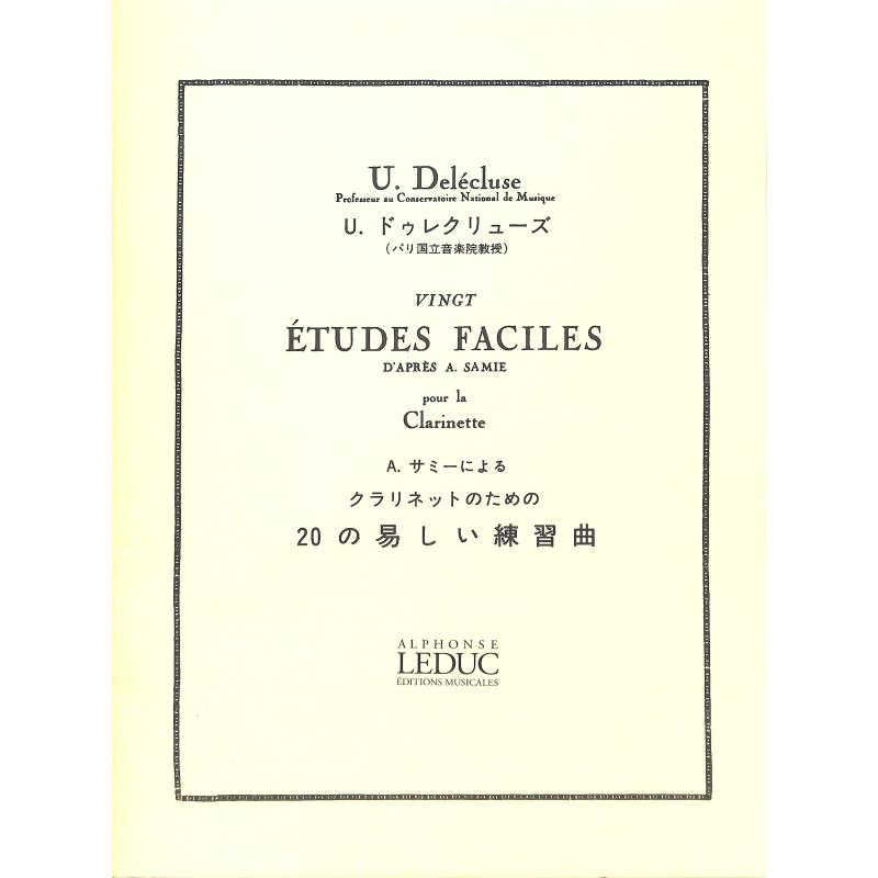 Titelbild für AL 21242 - 20 ETUDES FACILES