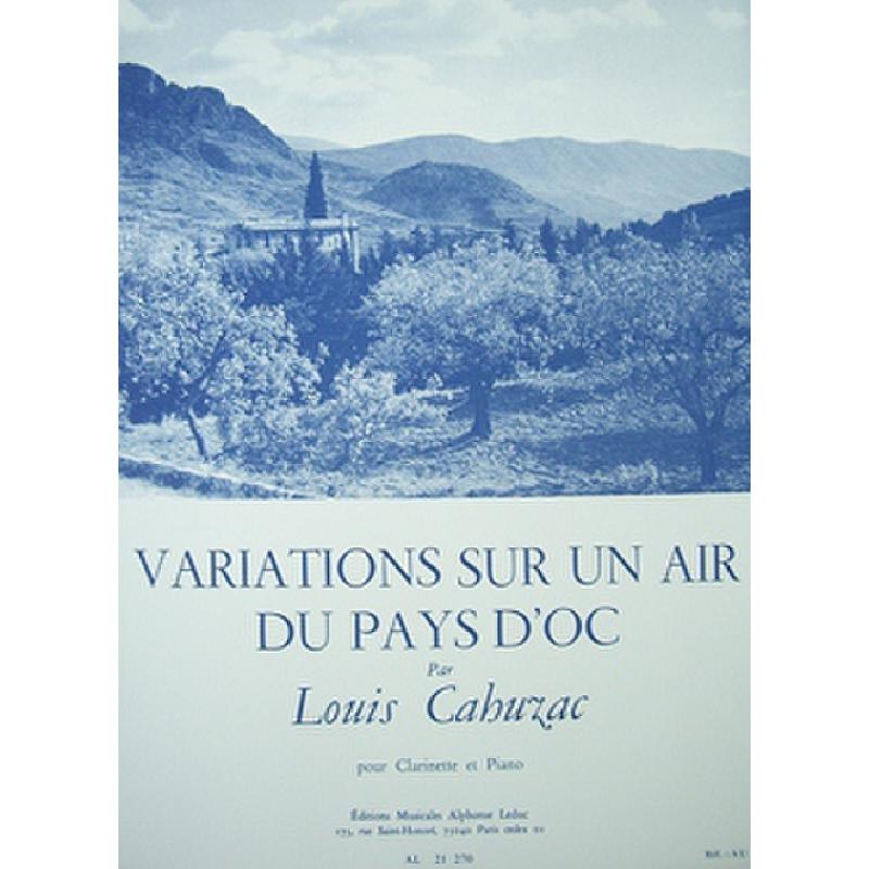 Titelbild für AL 21270 - VARIATIONS SUR UN AIR DU PAYS D'OC