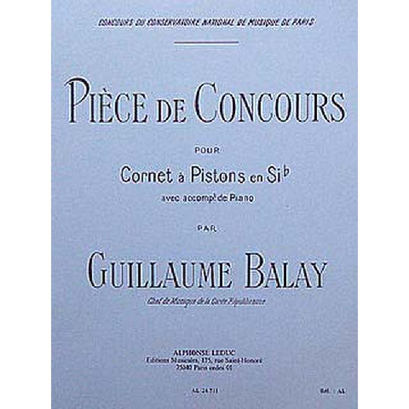 Titelbild für AL 24711 - PIECE DE CONCOURS