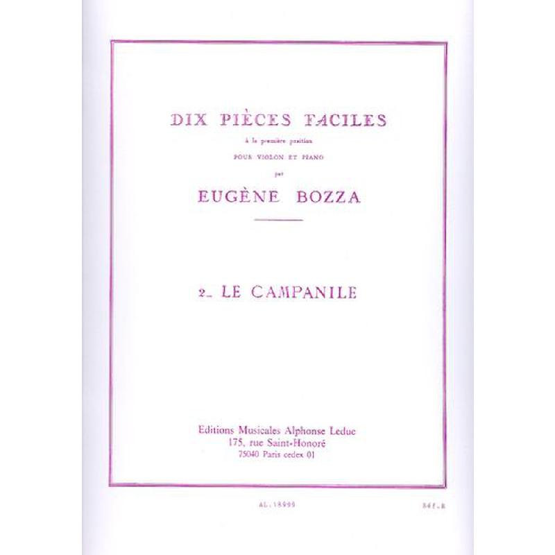 Titelbild für AL 18999 - LE CAMPANILE (10 PIECES FACILES NO 2)