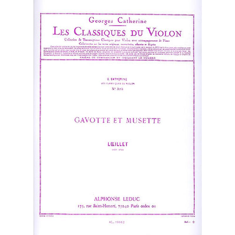 Titelbild für AL 19962 - GAVOTTE + MUSETTE