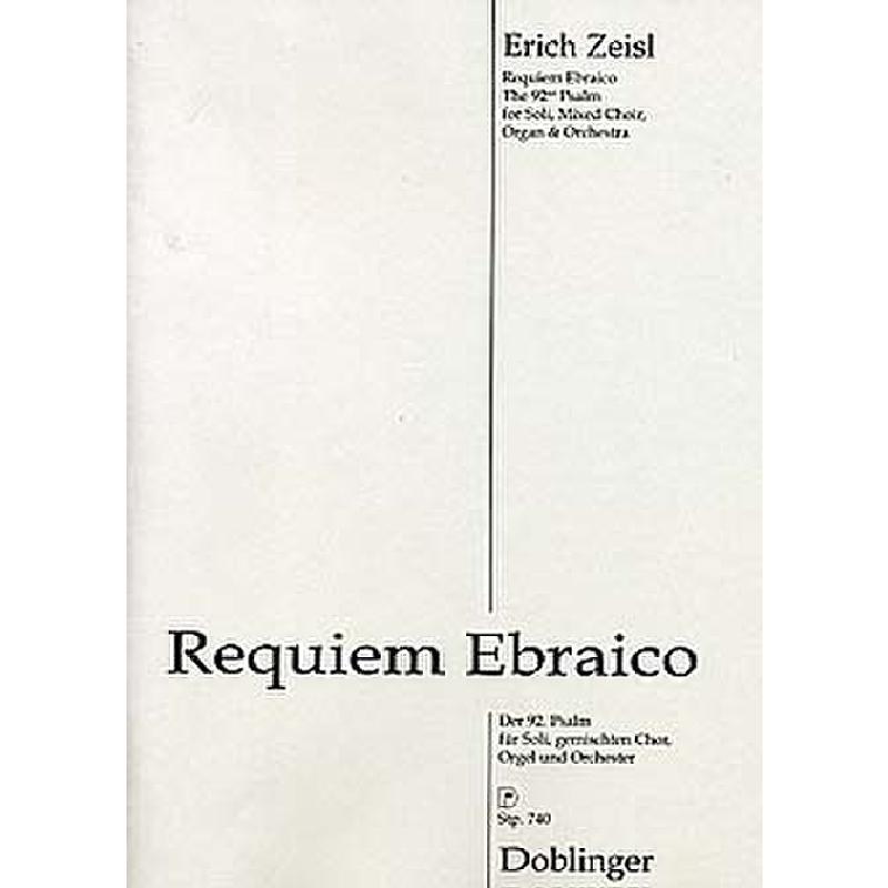 Titelbild für STP 740 - REQUIEM EBRAICO - PSALM 92 (1944/1945)