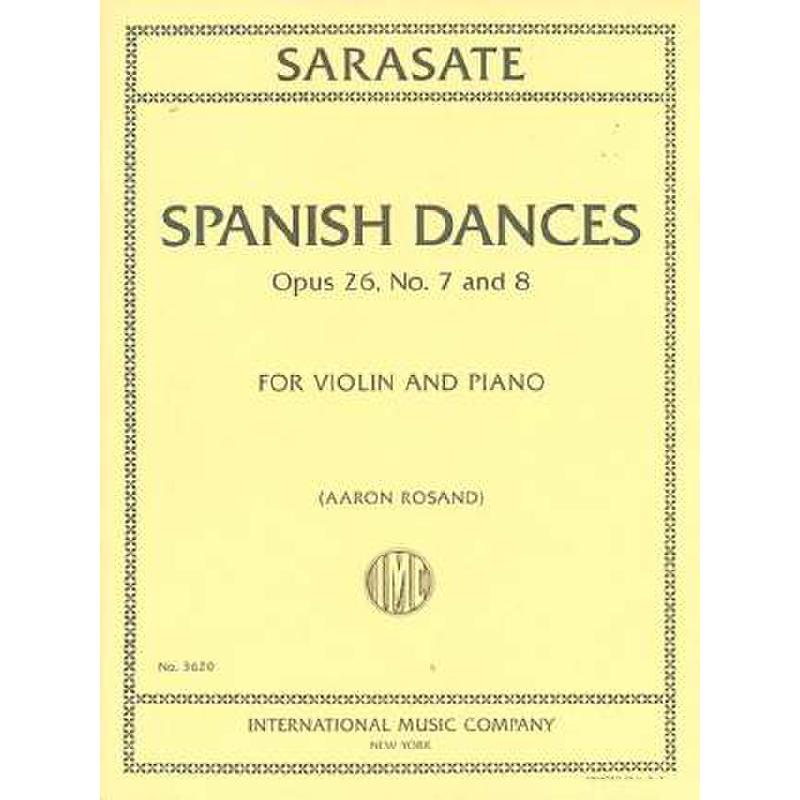 Titelbild für IMC 3620 - SPANISH DANCES OP 26 NR 7 + 8