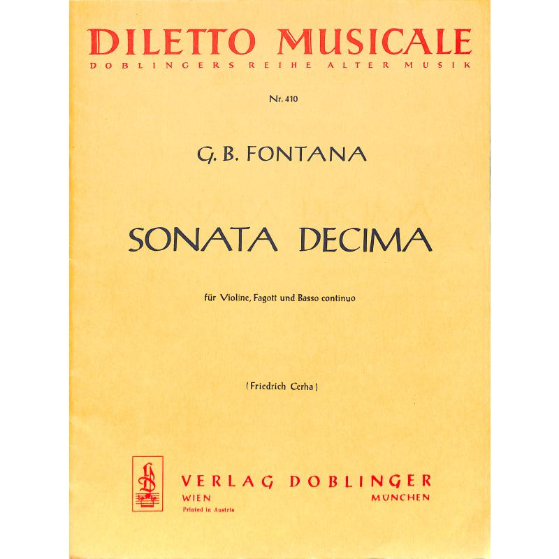 Titelbild für DM 410 - SONATA DECIMA (10)