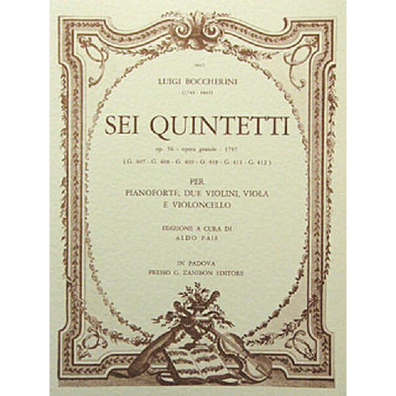 Titelbild für GZ 5867 - 6 Quintetti op 56