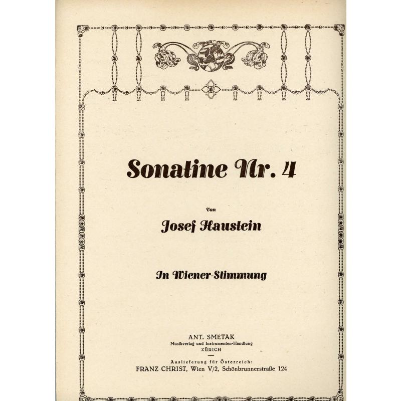 Titelbild für WEINB 3778-10 - SONATINE 4