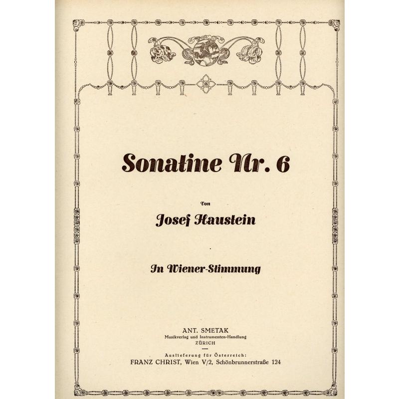 Titelbild für WEINB 3780-10 - SONATINE 6