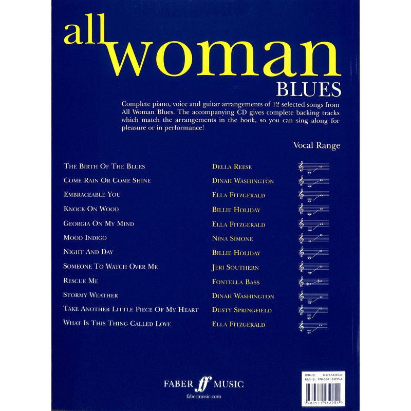 Notenbild für ISBN 0-571-53225-X - ALL WOMAN - BLUES
