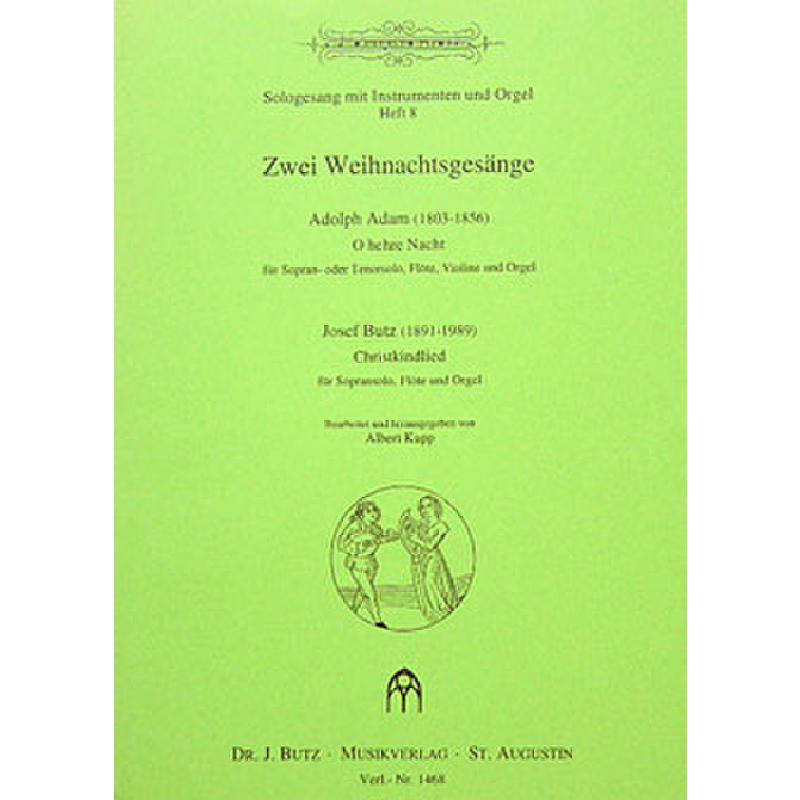 Titelbild für BUTZ 1468 - 2 WEIHNACHTSGESAENGE